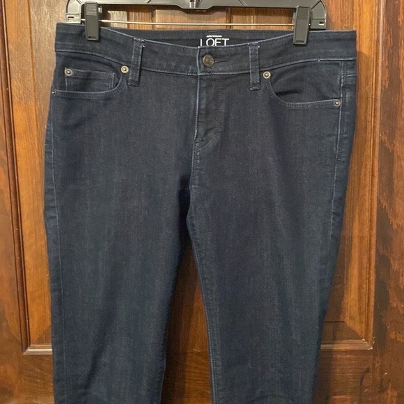 Loft Ann Taylor modern skinny blue denim jeans. - Picture 2 of 8